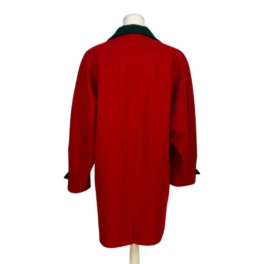 Original VTG Keil Loden München Red Virgin Wool Coat 38 Alpine Bavarian German - Picture 3 of 16